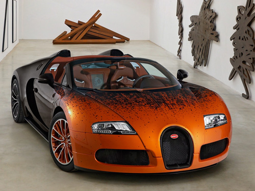 b1 Độc đáo tác phẩm nghệ thuật nhanh nhất thế giới Bugatti Veyron mui trần