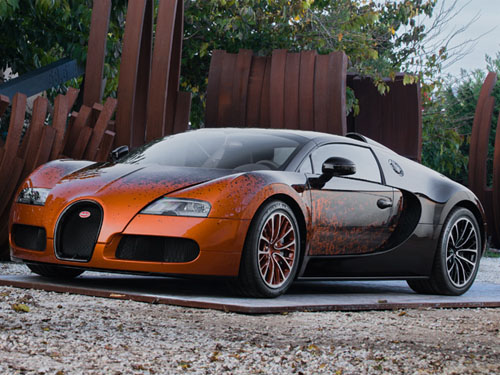 b5 Độc đáo tác phẩm nghệ thuật nhanh nhất thế giới Bugatti Veyron mui trần