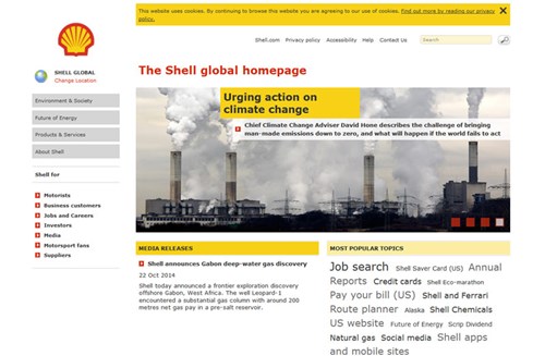 shell Shell, ENI và Nestle là top 3 có website tốt nhất thế giới