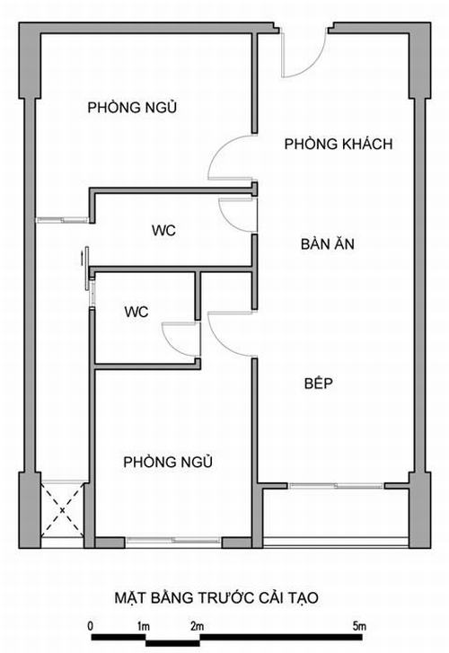 092900baoxaydung image002 Cải tạo căn hộ có bếp ăn nhìn thẳng vào khu vệ sinh