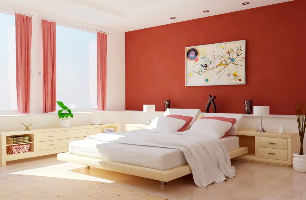 chon son dep cho phong ngu 1 1024x669 Chia sẻ cách chọn sơn phòng ngủ đẹp và giúp ngủ ngon