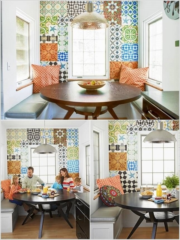 Thiết kế không gian độc đáo nhờ ốp gạch màu ngẫu hứng op gach ngau hung 4 09170388 Thiết kế không gian độc đáo nhờ ốp gạch màu ngẫu hứng