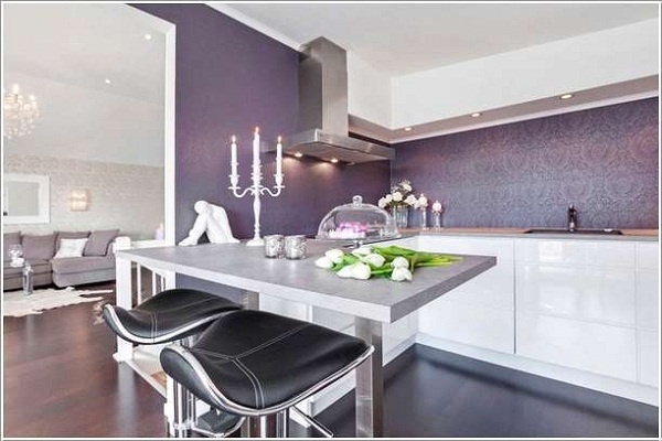 Phòng bếp sắc tím đẹp sang trọng và mơ màng cho chị em trang tri bep mau tim 2 10554457 Phòng bếp sắc tím đẹp sang trọng và mơ màng cho chị em
