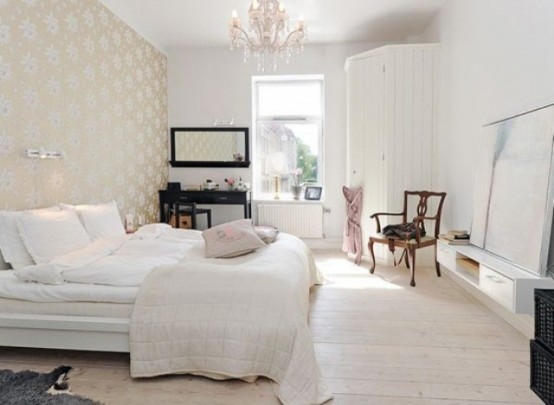 cozy scandinavian bedrooms 13 554x405 Cùng nhìn qua bộ thiết kế phòng ngủ phong Scandinavia đầy quyến rũ