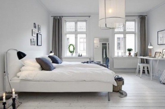 cozy scandinavian bedrooms 42 554x367 Cùng nhìn qua bộ thiết kế phòng ngủ phong Scandinavia đầy quyến rũ