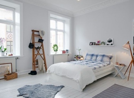 cozy scandinavian bedrooms 46 554x405 Cùng nhìn qua bộ thiết kế phòng ngủ phong Scandinavia đầy quyến rũ